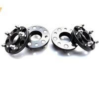 Separadores Rueda Para Nissan para X-Trail para Tiida para Serena CNC brida de rueda espaciadores de rueda de aluminio para coche 5x114,3 66,1(20mm Black)