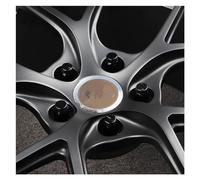 Separadores Ruedas 16/20 Piezas Para Rueda Forjada Para Ford Tuerca Antirrobo Ligera M12 * 1,5 M12x1.25 7075 Aleación Aluminio Adecuada(20pcs Black,M12x1.25)