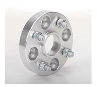 Separadores Ruedas 2 piezas PCD 4x114,3 15/20/25/30/35mm Hubcentric 60,1mm tuerca 12 * 1,5 adaptadores espaciadores de rueda Separadores de rueda(2PCS 15mm Silver)