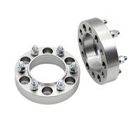Separadores ruedas automóvil Para Nissan Navara NP300 Para MURANO Para PATHFINDER NAVARA D40/D23 2Piezas 25/30/35/40/45 Mm PCD 6x114,3 66,1Mm Adaptador Espaciadores Rueda 6 Pernos(2PCS 25mm Silver)