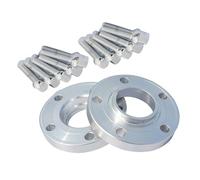 Separadores Ruedas Buje 2 Uds Para VW 15/20mm 5x100-57,1 6061-T6 Adaptador Espaciador Rueda Coche Forjado + 10 Uds 14x1,5 Pernos Extendidos Asiento Bola Separadores(20MM)
