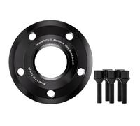 Separadores Ruedas Coche 2 espaciadores rueda forjados negros centrados cubo T6-7075 para Mercedes para Benz GLC 15/20/25/30/35mm con pernos rueda extendidos. juego espaciadores(4pcs 20mm)