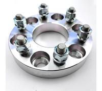 Separadores Ruedas Coche 2 espaciadores rueda reparación automóviles 6 x 139,7 x 108 x 12 x 1,5 pernos 25 30 mm para Dodge para Ram 50 1985-1993 juego espaciadores(25mm Silver)