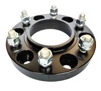 separadores ruedas coche 2 Uds 6x139,7 6x5,5 "3,67 Pulgadas 93,1mmCB 12X1.5thread 20 O 25mm 0.8or1" Cuña Espaciadora De Rueda Delgada Para Ford Para Endeavor 2015(Black 20mm)