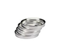 Separadores Ruedas Coche 4 anillos centrales aluminio cubo rueda de 57,1 mm a 60,1/66,45/66,1/66,6/67,1/72,56/72,6/73,1/74,1 mm de diámetro exterior. juego espaciadores(57.1x 67.1mm)