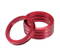 Separadores Ruedas Coche 4 piezas anillos centrado llantas coche diámetro exterior 72,6mm 73,1mm diámetro interior 57,1mm 60,1mm 67,1mm 65,1mm color rojo juego espaciadores(106-78.1mm)