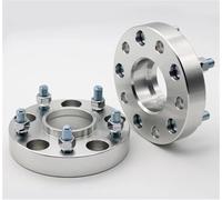 Separadores Ruedas Coche Adaptador espaciador de rueda (2 piezas, 15/20/25/35 mm, PCD 5x110 CB, 65,1 mm) para Opel para Magna 2010-2018 juego espaciadores(2PCS 25mm Silver)