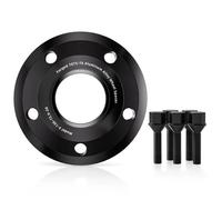 Separadores Ruedas Coche Espaciador rueda forjado negro centro centro 2/4 piezas 5x108 CB 63,4 M12 x 1,5 Para Ford Para Focus Para Focus RS placa brida 15/20/25/30/35mm juego espaciadores(2pcs 20mm)