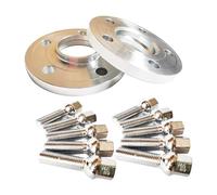 Separadores Ruedas Coche Para VW Para Golf Para GTI 12 Mm/15 Mm 5 X 112 4,41 Pulgadas, 57,1 Hub-Centric 6061-T6 Espaciadores Rueda 14, Pernos(Plata,15mm)