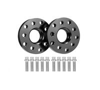 Separadores Ruedas para Coche 2 Espaciadores Rueda Negros 20 Mm Centrados En El Cubo Y 10 Pernos 5 X 100,5 X 112 Mm (57,1 Mm) para Espaciadores Rueda Coche para VW