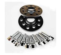 Separadores Ruedas para Coche Espaciadores Rueda Centrados En Cubo 15/20 Mm O 0,59/0,8 Pulgadas 2 Unidades 5 X 100 5 X 112 para Pernos Orejeta Extendidos 14 X 1,5(15mm 45mm Black)
