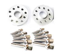 Separadores Ruedas para Coche Espaciadores Rueda Centrados En Cubo 15/20 Mm O 0,59/0,8 Pulgadas 2 Unidades 5 X 100 5 X 112 para Pernos Orejeta Extendidos 14 X 1,5(15mm 45mm Silver)