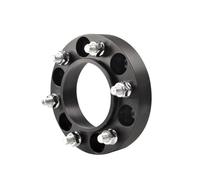 Separadores Ruedas para Coche para Toyota para Hilux PCD 6x139.7 CB 106.1 M12X1.5 Espaciadores De Rueda De Aluminio Forjado Negro Adaptador De Cubo 2 Piezas(Black 25mm)
