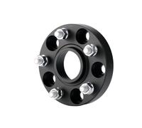 Separadores Ruedas para Coche Separadores Rueda Aluminio 5 X 114,3 Mm Diámetro Central Rosca 64,1 Mm M14 X 1,5 Adaptadores Cubo Extensores para Tesla para Model(Black 20mm)