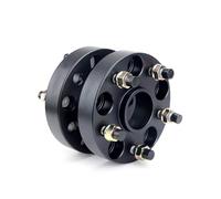 Separadores Ruedas Para Toyota Para Lexus Car M12x1.5 15/20/25/30/40/50/60mm PCD 5x114,3 CB 60,1mm Adaptador Espaciadores Rueda Para 5 Terminales Separadores de rueda(2PCS 15mm Black)