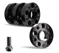 Separadores Ruedas para VW para Touareg 7p 4Piezas 25/30Mm 5X130 71.6 M14X1.5 Espaciadores Rueda Placa Brida Aleación De Aluminio Adaptador Ensanchado + 20 Pernos Espaciador De Rueda(4pcs 30mm)