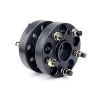 Separadores Ruedas Vehículo Adaptador espaciador de rueda 64,1 mm para Tesla para Model S/para X M14x1,5, 2 piezas PCD 5x120 CB, espigas(2PCS 50mm Black)