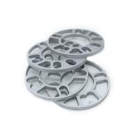 Separadores Ruedas Vehículo Paquete 4 espaciadores universales para ruedas coche, 3mm 5mm 8mm 10mm Fit 4x100 4x114.3 5x100 5x108 5x114. 5x120(Thk 3mm 4 pc)