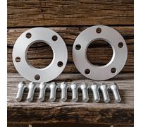 Separadores SCC para BMW 10mm 2x5mm 5x120 + Tornillos M14 Spurplatte Plata