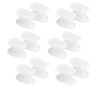 Separadores Toi, juego de 12 piezas de separadores de dedos para hallux valgus, juanetes y corrección de dedos, separadores de dedos de silicona unisex (talla pequeña).