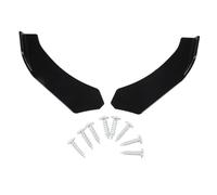 Separadores universales de Labios de Parachoques Delantero, 2 uds., Aletas de alerón de Parachoques de Coche ABS Negro Brillante para 22,4x5,1 Pulgadas