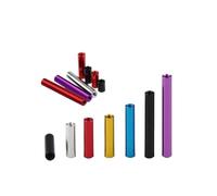 Separadores y Pilares de Espaciado, 10 Uds. Espaciadores de separación M2 .5 redondos aluminio anodizado Multicolor 6-50mm(M2.5-Red,19mm)