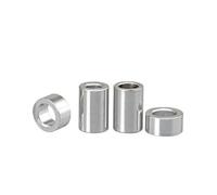 Separadores y Pilares de Espaciado, Espaciador de arandela plana aleación aluminio M2-M8 2-12 mm longitud 5-20 piezas Plateado(D5x M3 (20pcs),Length 2mm)