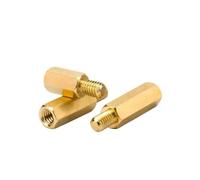 Separadores y Pilares de Espaciado, Espaciador de placa base hexagonal latón M3, 10/20 piezas, rosca 3-6mm