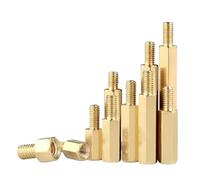 Separadores y Pilares de Espaciado, Espaciador de separación roscado PCB latón hexagonal M2 .5 M3 6-30mm 10 Uds(M3,26mm x10pcs)