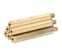 Separadores y Pilares de Espaciado, Espaciador hexagonal de latón M3 3/4/5/8 mm macho hembra 15 piezas(10 Mm,M3-Thread 8 mm)