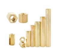 Separadores y Pilares de Espaciado, Separadores hexagonales de placa base latón M2/M2.5/M3 3-50 piezas