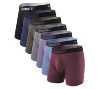 Separatec Boxers Calzoncillos Hombre Bolsillo Independiente Calzoncillo Cinturilla 38MM de Ancho Absorbe Humedad Bambu Boxer Pack de 7 Ropa Interior