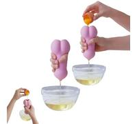separatore di uova per uova crude regalo di cucina esilarante per gli amici utensili da cucina divertenti fatti a mano gadget da cucina per la cottura al forno e la colazione separatore (2PC)