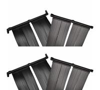 sephironlbb Panel solar para calefacción de piscina, 4 unidades, 80 x 620 cm, colector absorbente para piscinas y piscinas de jardín, compatible con bombas de piscina, intercambiador de calor exterior