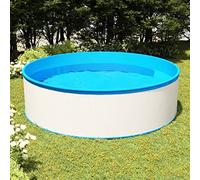 sephironlbb Piscina infantil de 350 x 90 cm, color blanco, de pared de acero con revestimiento de PVC, 7200 L de capacidad, piscina para jardín, terraza, piscina familiar para nadar, bañarse y