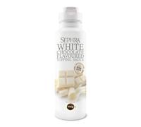 Sephra Salsa de postre de chocolate blanco, 900 g, conveniente botella exprimidora, jarabes para helados, gofres, panqueques, crepes, batidos, batidos, frapés o inmersión (chocolate blanco)