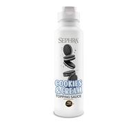Sephra Salsa de postres para galletas y crema, 1 kg, práctica botella exprimidora, jarabes para helado, gofres, panqueques, crepes, batidos, batidos, sorbetes, frappes, pasteles o inmersión