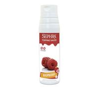Sephra Salsa para postre de frambuesa 1 kg - Práctica botella exprimidora - Jarabes para helados, gofres, tortitas, crepes, batidos, batidos, sorbetes, frapes, pasteles o inmersión (frambuesa)