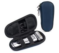 Seplouis Estuche de Viaje para Afeitadora Eléctrica de Hombre Compatible con Braun Series 3/5/6/7/8/9, Funda Rígida EVA con Doble Correa para Cargador y Accesorios, Azul Claro