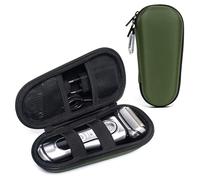 Seplouis Estuche de Viaje para Afeitadora Eléctrica de Hombre Compatible con Braun Series 3/5/6/7/8/9, Funda Rígida EVA con Doble Correa para Cargador y Accesorios, Verde Oliva