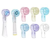 seplouis Juego de 6 fundas para cepillo de dientes eléctrico Oral b & iO, multicolor, paquete de 6 (amarillo, azul oscuro, morado, rosa, azul, transparente)
