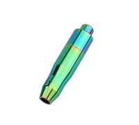 Seplxoi palanca de cambios Perilla de cambio automática, botón pulsador metal para automóvil, manija palanca aluminio, cabezal larga para adaptarse(5)