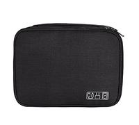 Seprendi 1 bolsa digital de multifunción para cable de datos bolsa de almacenamiento de auriculares de alimentación móvil bolsa de almacenamiento negro, Black