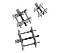 Seprendi 3 unids/set metal reloj movimiento titular base fija reloj reparación mantenimiento herramienta metal para multifunción abrazadera de tornillo, plata
