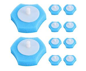 Seprendi 36 cabezales de repuesto para cepillo de inodoro, reemplazo de escobilla de inodoro, reemplazo de limpiador de inodoro, cabezal de cepillo de inodoro desechable