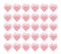 Seprendi 50 cajas de dulces de boda, cajas huecas de regalo de amor, cofre de amor, decoración de regalo de chocolate para boda, fiesta de cumpleaños (rosa)