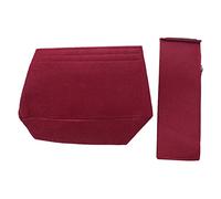 Seprendi Bolsa de maquillaje, estuches de cosméticos, bolsa de fieltro, organizador de inserción, bolsas de cosméticos, estuche de maquillaje, bolsa de aseo de viaje, organizador de bolsos, rojo, M,