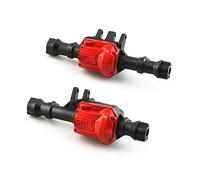 Seprendi Carcasa de eje delantero y trasero de metal 300G para -4 TRX4 1/10 RC Crawler piezas de actualización de coche, color negro
