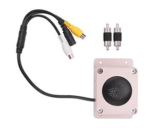 Seprendi Dispositivo de altavoz de micrófono para cámara de seguridad al aire libre impermeable para cámara IP grabación de audio radio bidireccional