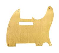 Seprendi Golpeador dorado de 8 agujeros para guitarra Tele, protector de metal para reemplazo estándar de golpeador